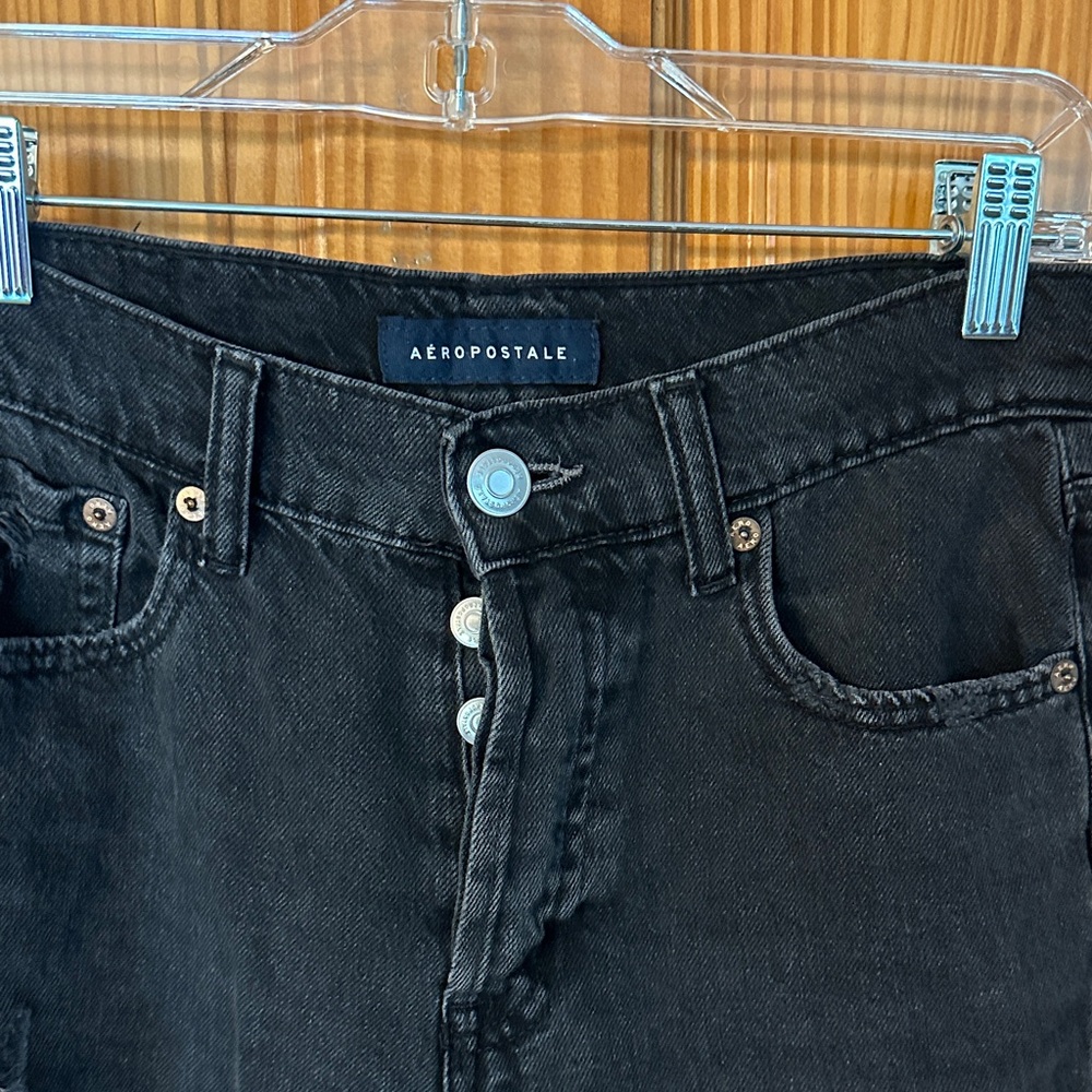Aeropostale Black Distressed  Jeans 90’s baggy - Picture 2 of 3
